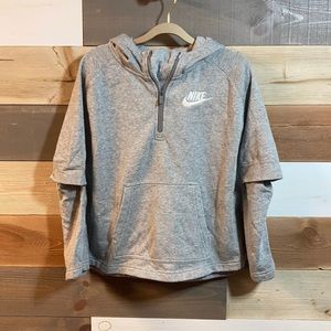 Nike short sleeve hoodie size large